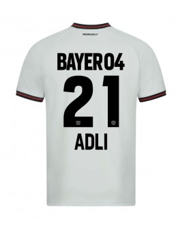 Billige Bayer Leverkusen Amine Adli #21 Bortedrakt 2023-24 Kortermet